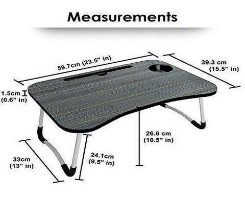 Portable Foldable Wooden Laptop Table β Multipurpose Bed Desk