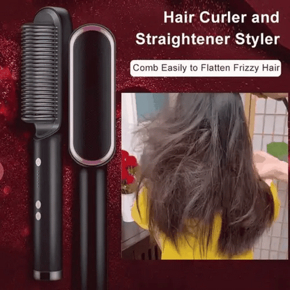 Professional 909b Electric Hair Straightener Brush
