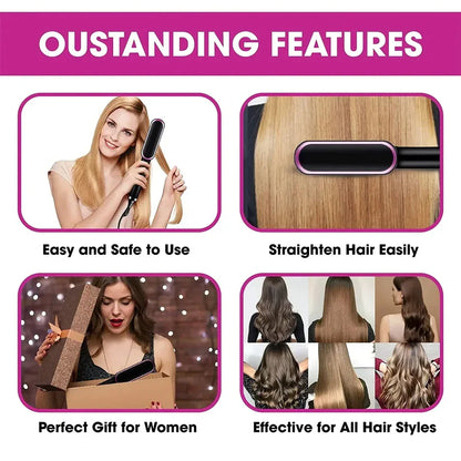 Professional 909b Electric Hair Straightener Brush