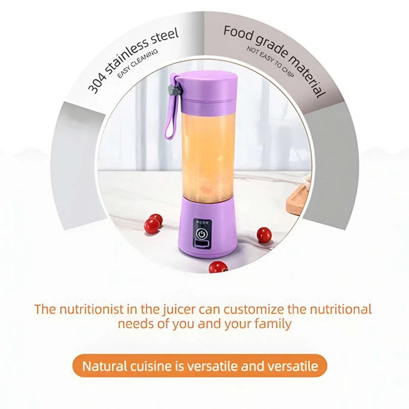 6-Blade Portable Juicer Blender Machine with Free Gift Included