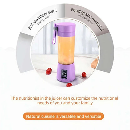 6-Blade Portable Juicer Blender Machine with Free Gift Included