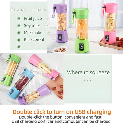 6-Blade Portable Juicer Blender Machine with Free Gift Included