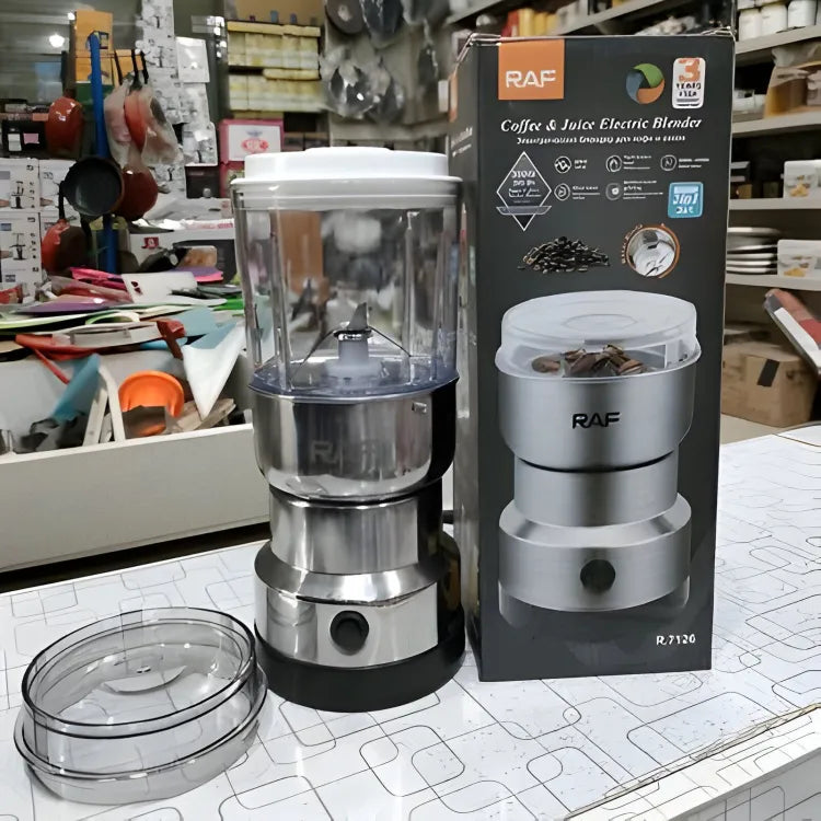 RAF Electric Grinder 300W Stainless Steel 4-Blade Multi-Purpose Kitchen Grinder and juicer