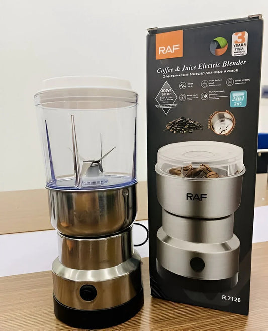 RAF Electric Grinder 300W Stainless Steel 4-Blade Multi-Purpose Kitchen Grinder and juicer