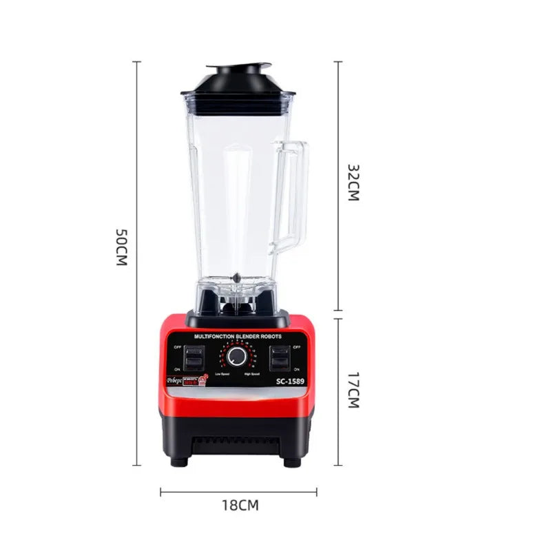Powerful 2400W Blender – 2L Unbreakable Jar with Grinder