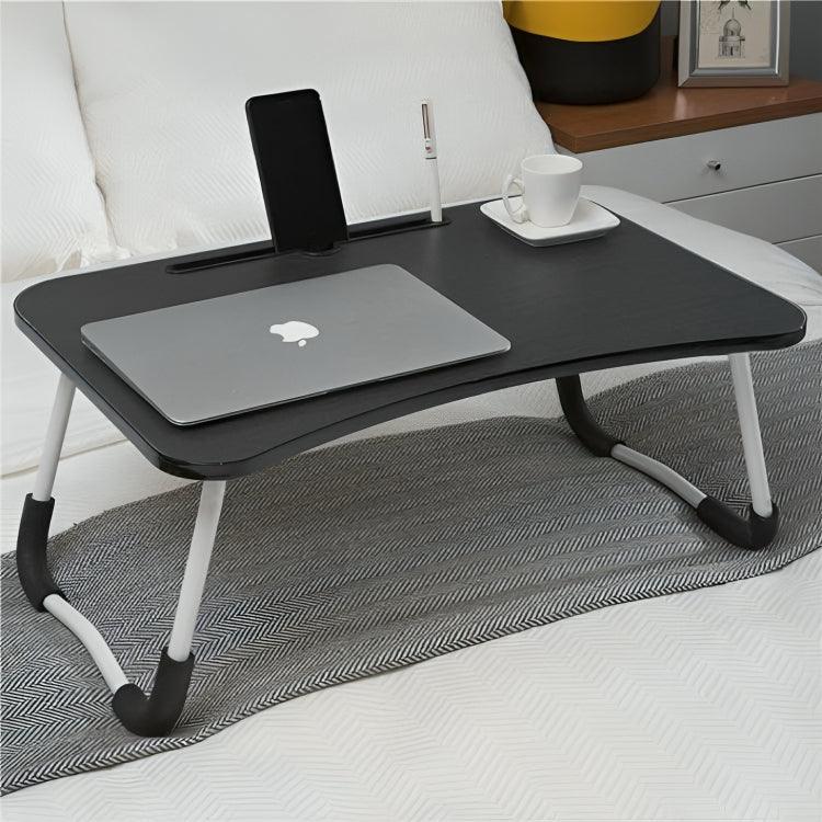 Portable Foldable Wooden Laptop Table – Multipurpose Bed Desk