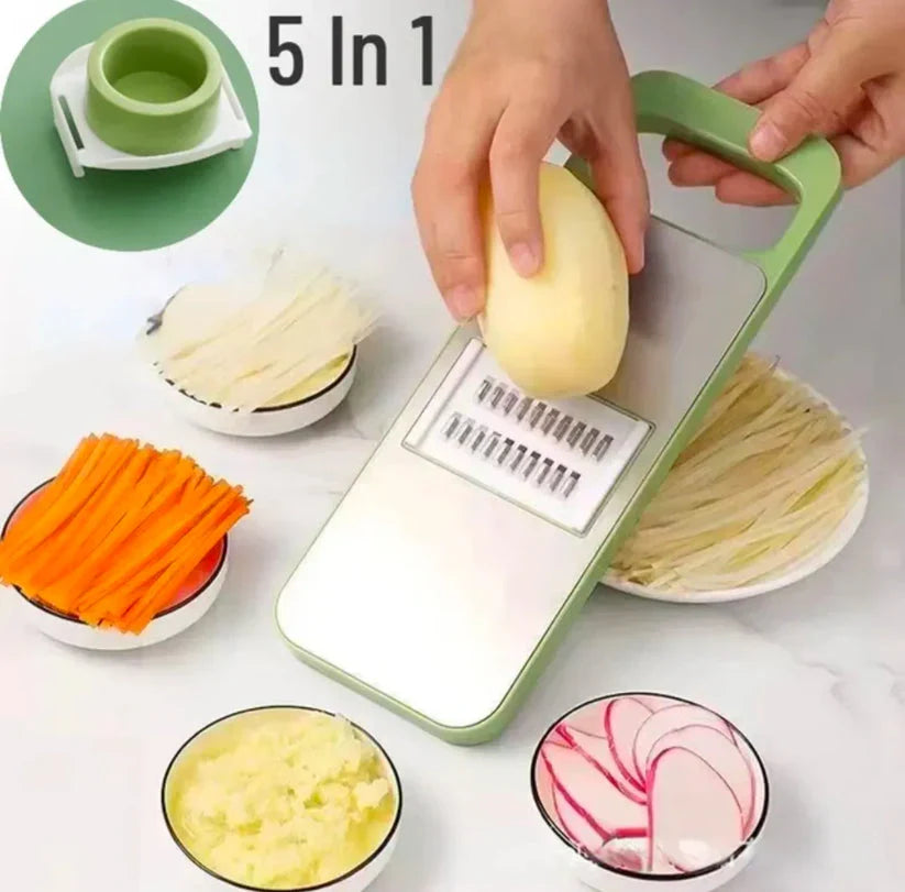 Stainless Steel 5 in 1 Multifunctional Vegetable Cutter