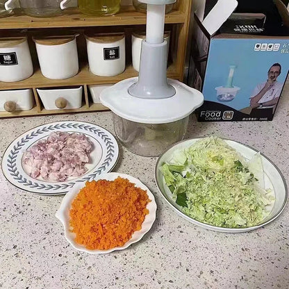 Manual Push Vegetable Chopper Mixer – 2L Capacity