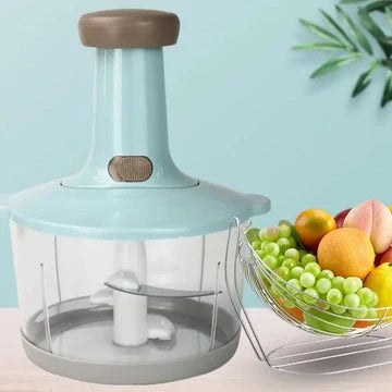 Manual Push Vegetable Chopper Mixer – 2L Capacity